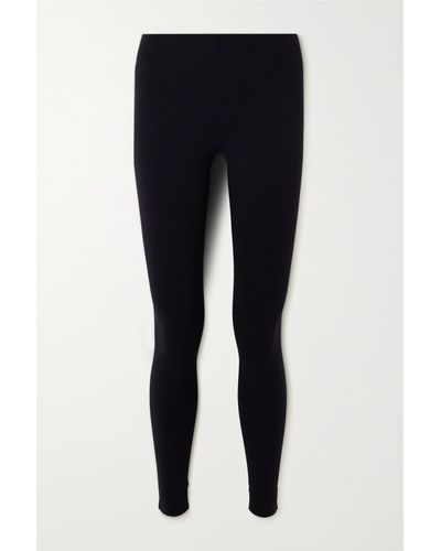 The Row Lanza Stretch-jersey Leggings - Blue