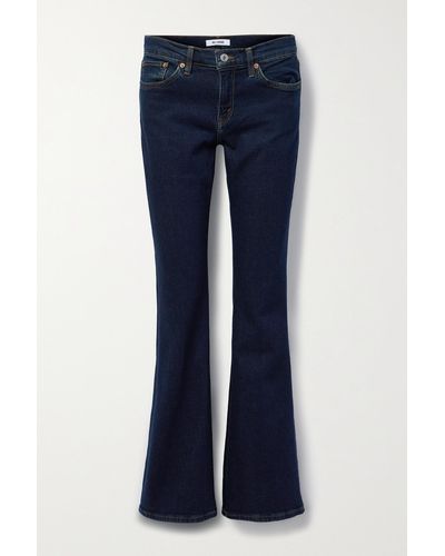 RE/DONE Baby Boot Mid-rise Flared Jeans - Blue