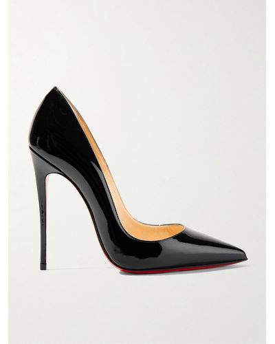 Christian Louboutin So Kate 120 Patent-leather Courts - Black