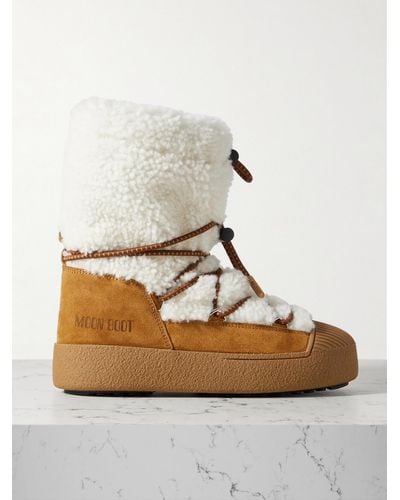 Moon boot far hot sale side low shearling