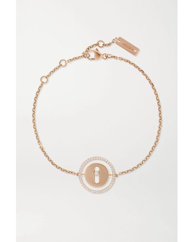 Messika Lucky Move 18-karat Rose Gold Diamond Bracelet - White