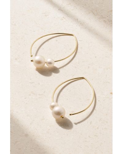 Mizuki 14-karat Gold Pearl Earrings - Natural