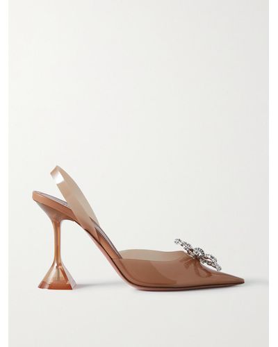 amina muaddi bow heels