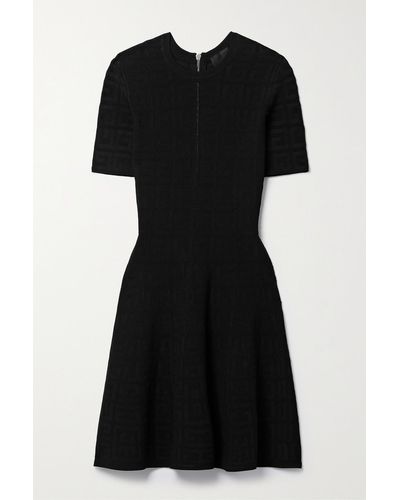 Givenchy Jacquard-knit Mini Dress - Black