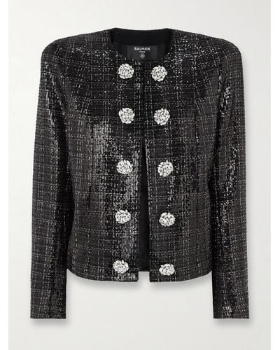Balmain sequin shop jacket