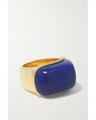Fernando Jorge Oblong Ring Aus 18 Karat Gold Mit Lapislazuli - Blau