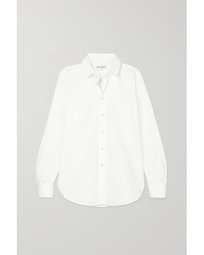 Saint Laurent Cotton-poplin Shirt - White