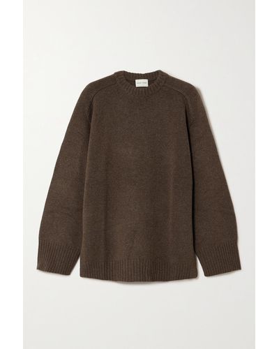 Loulou Studio + Net Sustain Safi Oversized Wool And Cashmere-blend Sweater - Brown