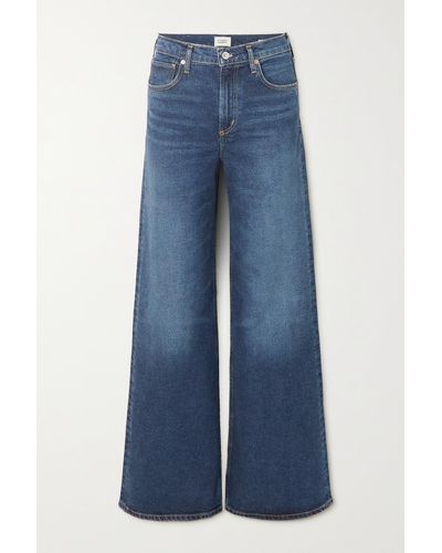 Citizens of Humanity Paloma Baggy High-rise Wide-leg Jeans - Blue