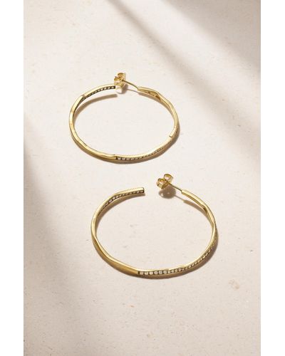 Sylva & Cie Liliane 18-karat Gold Diamond Hoop Earrings - Natural