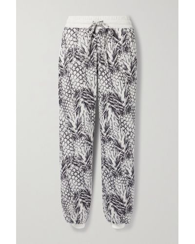 Twenty Pineapple Hyper Reality Jacquard-knit Cotton-blend Track Pants - Multicolour