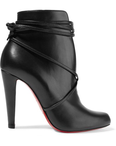 Christian louboutin trapeurdekoi sales leather ankle boots