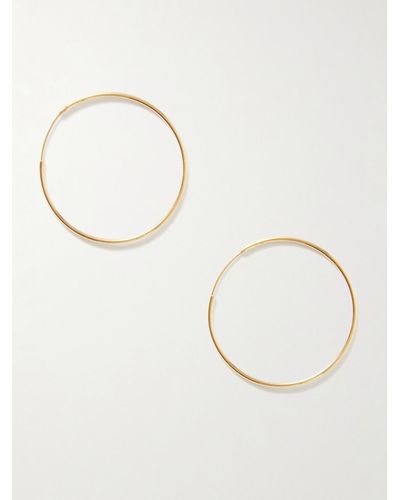 Loren Stewart + Net Sustain Infinity 14-karat Gold Hoop Earrings - Metallic