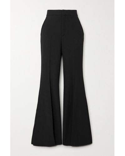 A.L.C. Anders Twill Flared Trousers - Black