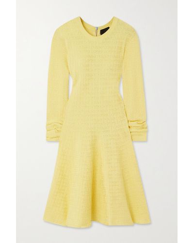 Givenchy Mini-robe En Mailles Jacquard - Jaune