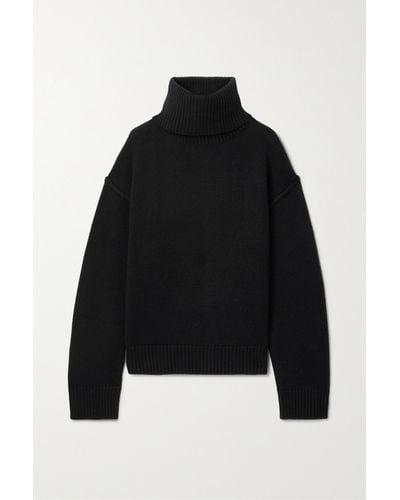 Allude + Net Sustain Wool And Cashmere-blend Turtleneck Jumper - Black