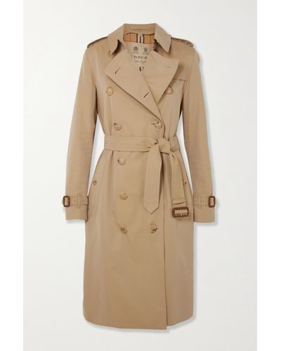 Burberry The Long Kensington Heritage Trench Coat - Natural