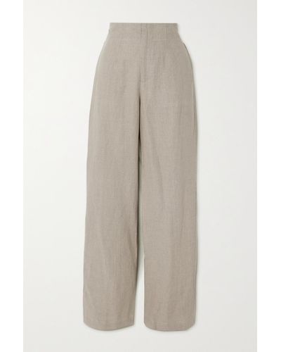 Faithfull The Brand + Net Sustain Isotta Linen Straight-leg Trousers - Natural