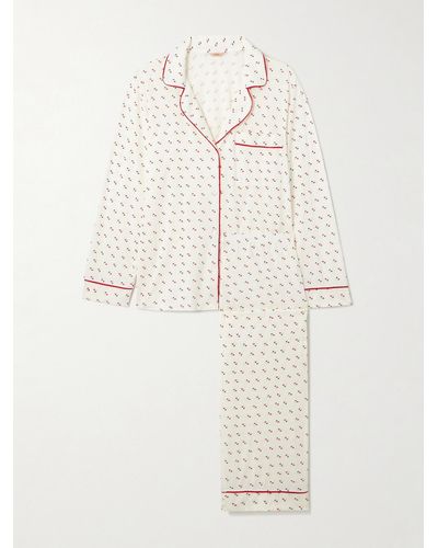Eberjey + Net Sustain Gisele Printed Tm Modal Pyjama Set - Natural