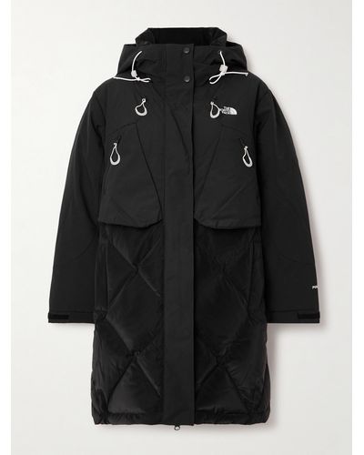 The North Face Layered Quilted Down Jacket - Black