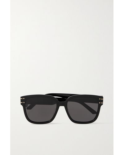 Dior Diorsignature S7f Square-frame Acetate Sunglasses - Black