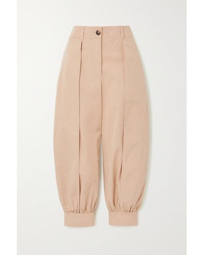 JW Anderson Cotton-twill Tapered Pants - Natural