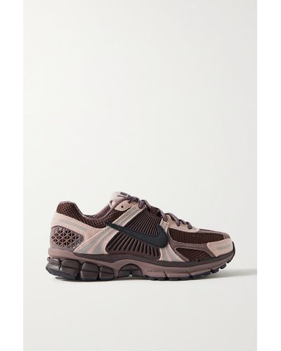 Nike Zoom Vomero 5 Suede-trimmed Leather, Rubber And Mesh Trainers - Brown