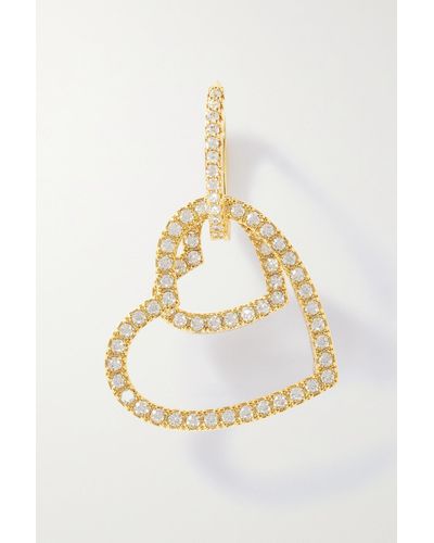 Crystal Haze Jewelry Heart Collector Einzelne Vergoldete Creole Mit Cubic Zirkonia - Mettallic