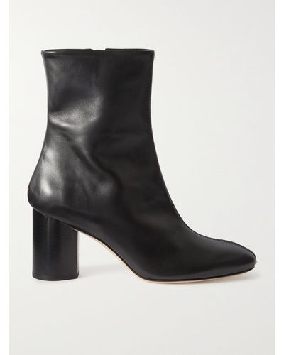 Aeyde Alena Leather Ankle Boots - Black