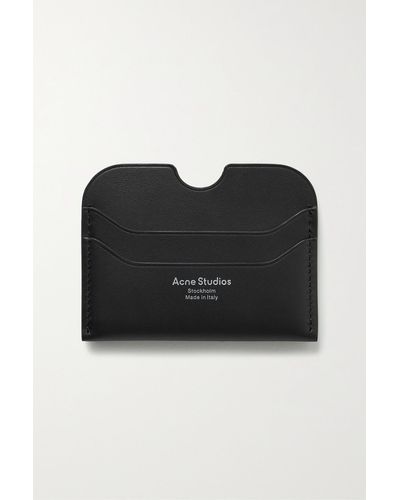 Acne Studios Porte-cartes En Cuir - Noir