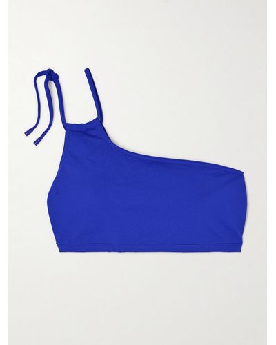 Eres Java One-shoulder Bikini Top - Blue