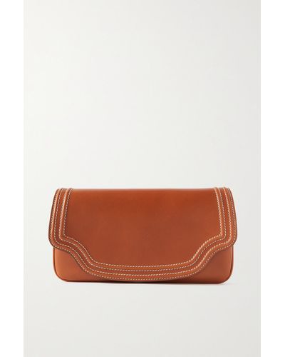 Leather clutch bag Loro Piana Brown in Leather - 30004255