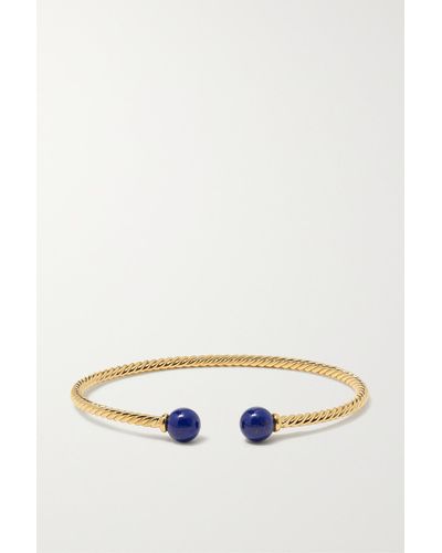 David Yurman Solari 18-karat Gold Lapis Lazuli Cuff - Blue