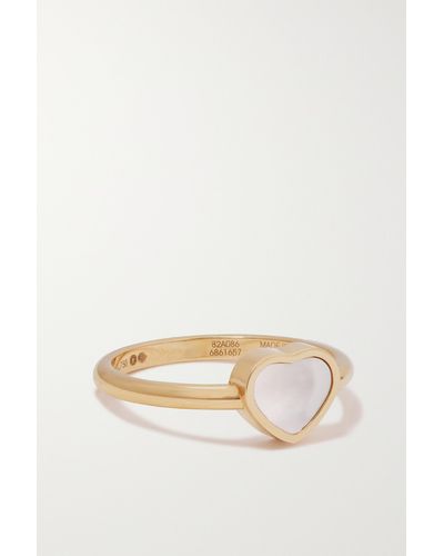 Chopard My Happy Hearts 18-karat Rose Gold Mother-of-pearl Ring - Natural
