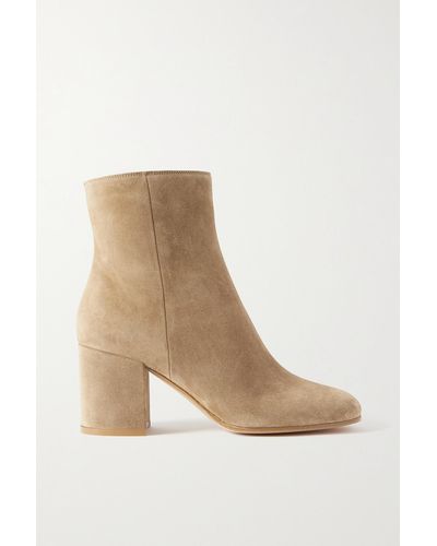 Gianvito Rossi Avril 95mm patent-leather ankle boots - Neutrals