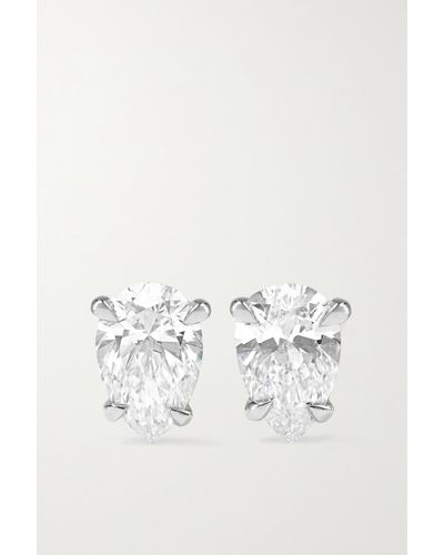 Anita Ko Boucles D'oreilles En Or Blanc 18 carats (750/1000) Et Diamants - Métallisé