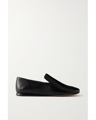 Vince Demi Leather Loafers - Black