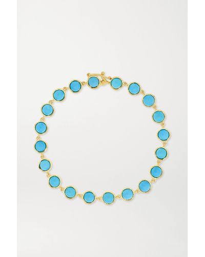 Irene Neuwirth Classic 18-karat Gold Turquoise Bracelet - Blue