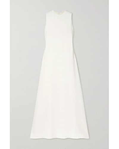 The Row Eno Silk-crepe Maxi Dress - White