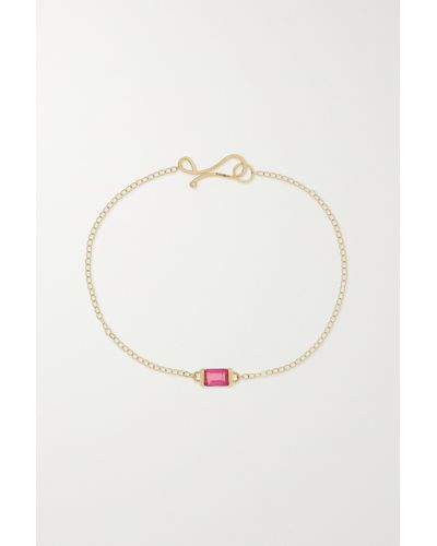 Melissa Joy Manning 14-karat Recycled Gold Ruby Bracelet - Pink