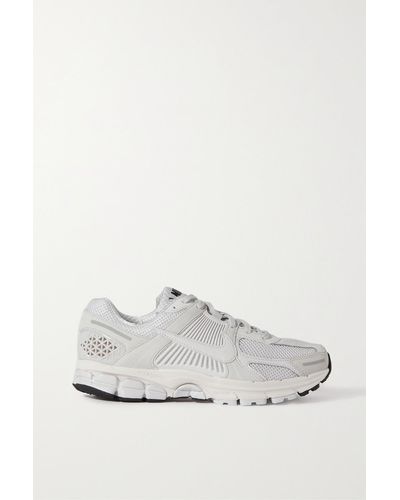 Nike Zoom Vomero 5 Mesh, Leather, Suede And Rubber Trainers - White