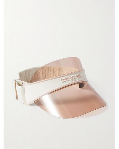 Dior Diorclub V1u Visor Aus Perspex® Und Jacquard Aus Einer Baumwollmischung - Weiß