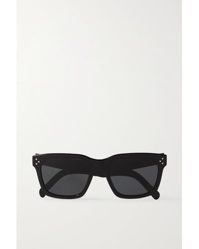 Celine Oversized Square-frame Acetate Sunglasses - Black
