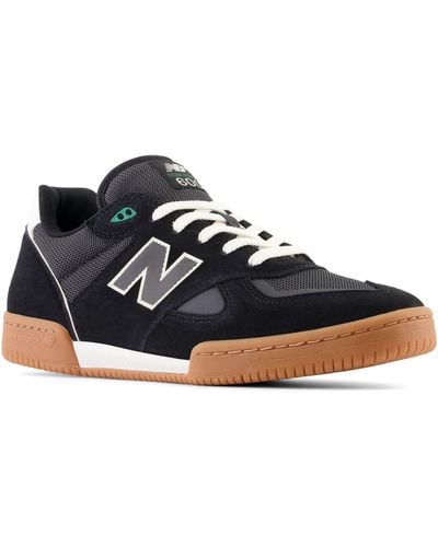 New Balance Nb Numeric Tom Knox 600 In Black/white Suede/mesh - Blue