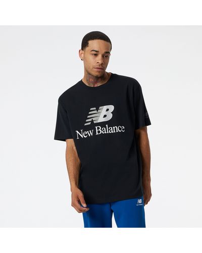 New Balance Nb Essentials Celebrate Split Logo Tee - Black