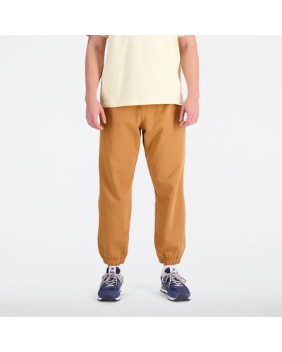 New Balance Athletics remastered french terry jogginghose in braun