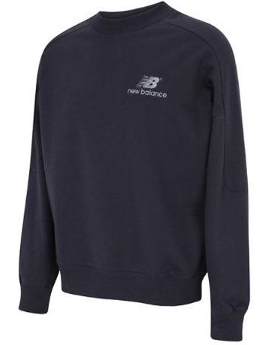 New Balance Archive french terry crewneck in nero - Blu