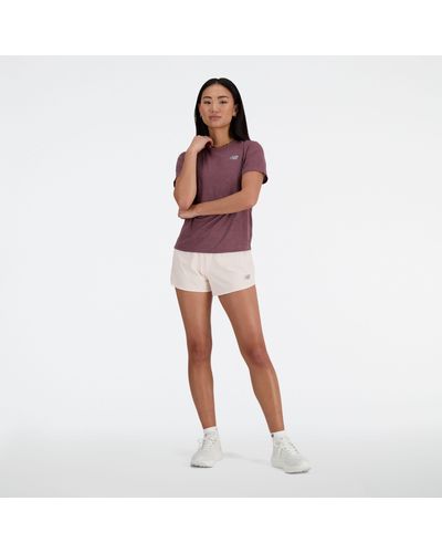 New Balance Athletics T-shirt In Poly Knit - Red