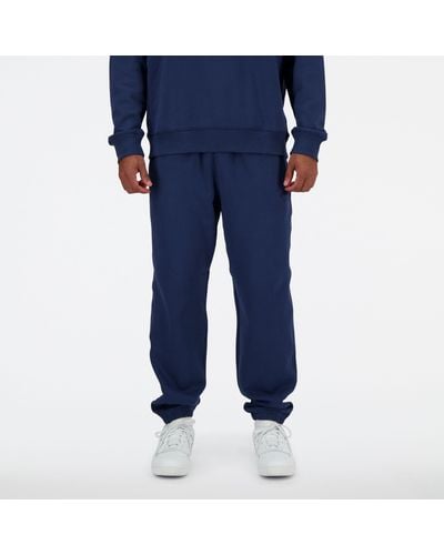 New Balance Athletics french terry jogger in blau