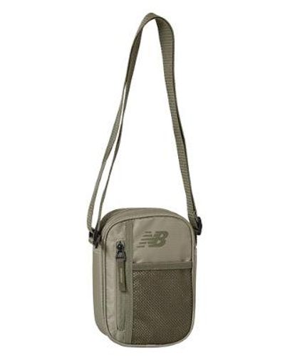 New Balance Opp Core Shoulder Bag En, Nylon, Taille - Vert